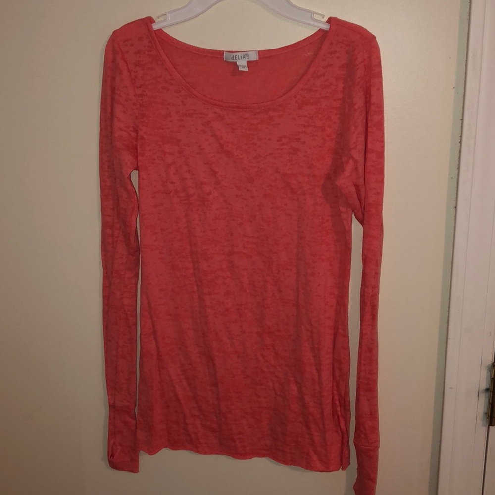 Orange Long Sleeve Shirt